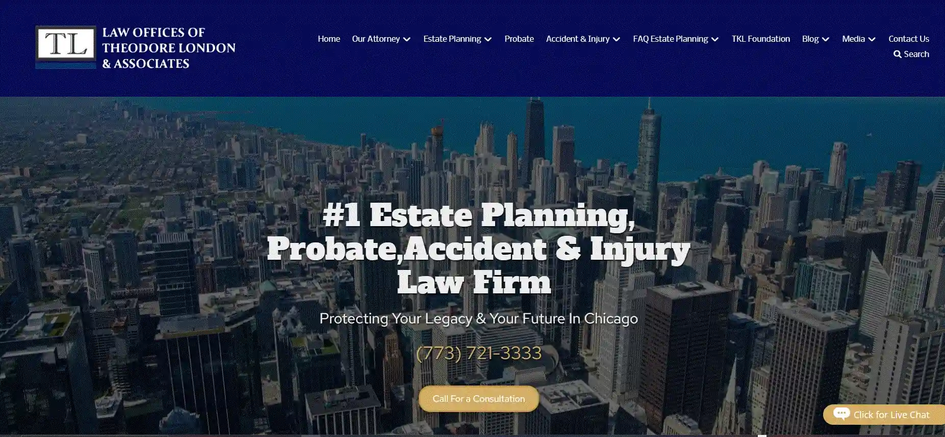 Law Offices of Theodore London & Associates website