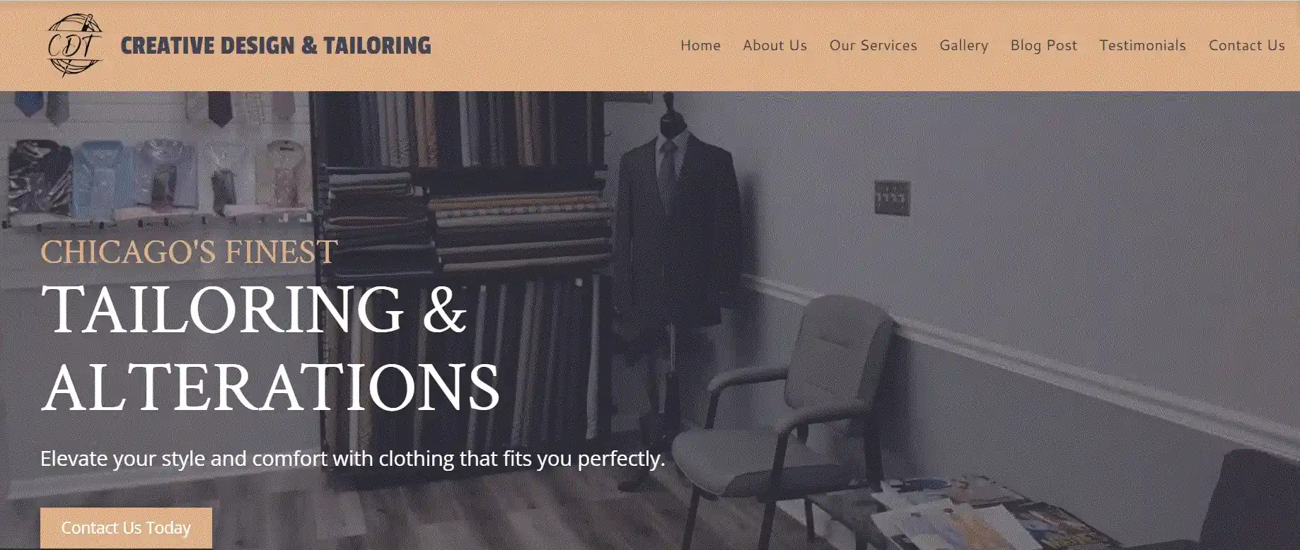 Creative Design & Tailoring website
